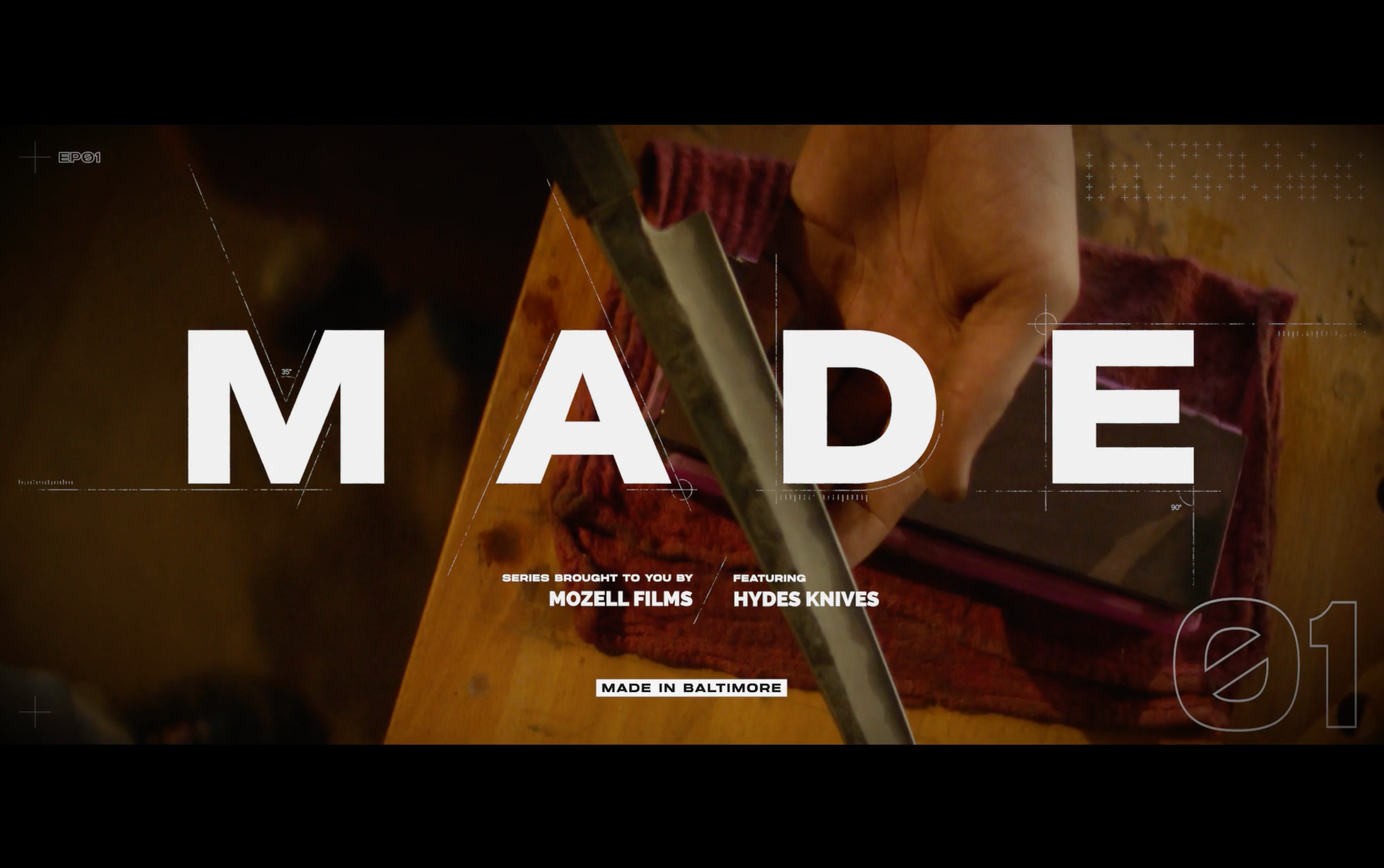 Load video: Made in Baltimore x Hyde Handmade Knives