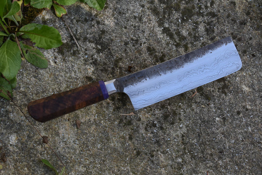 168mm Damascus Wa Nakiri