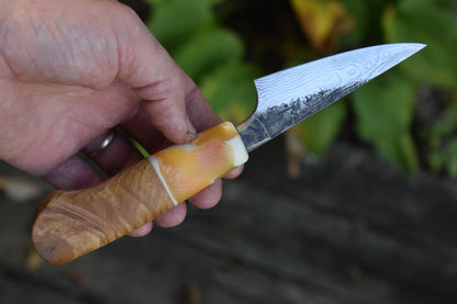 90mm Western Damascus Paring