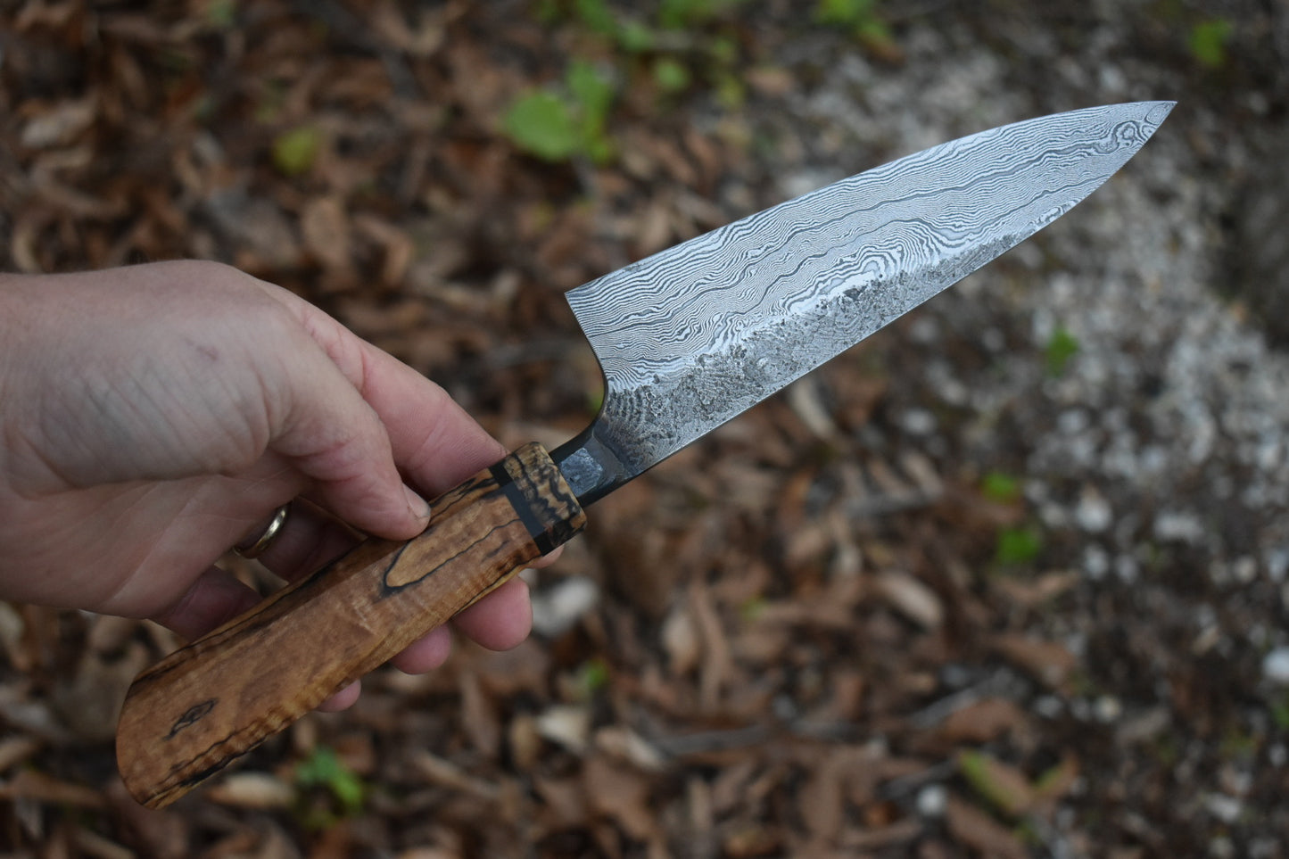 168mm Damascus Wa Chef