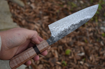 161mm Damascus Wa Santoku