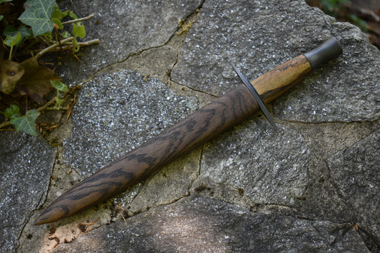 Mosaic Damascus Dagger with Sheath