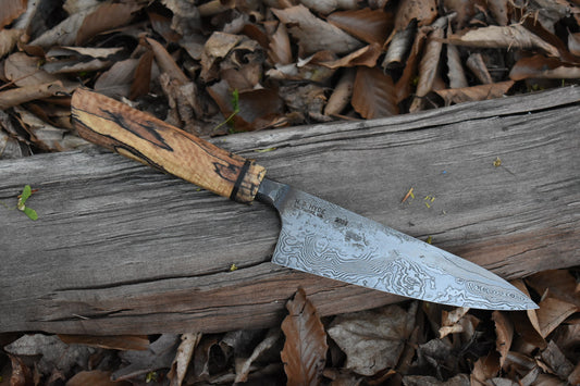 168mm Damascus Wa Chef