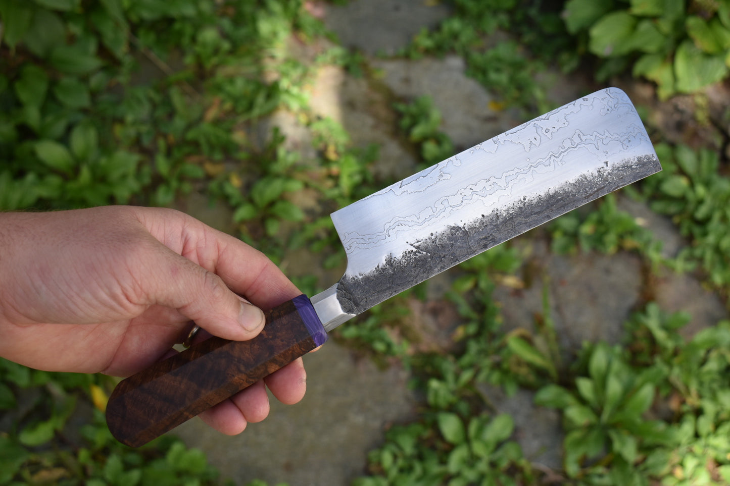 168mm Damascus Wa Nakiri