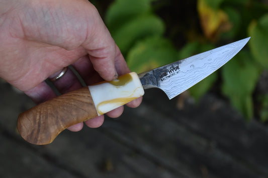 90mm Western Damascus Paring
