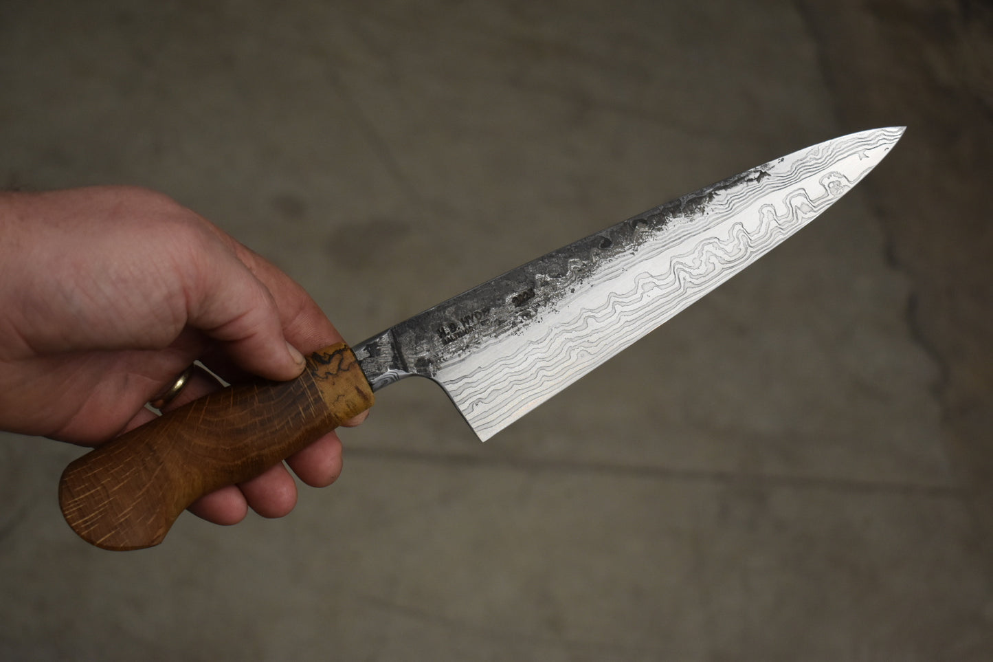 198mm Western Damascus Chef