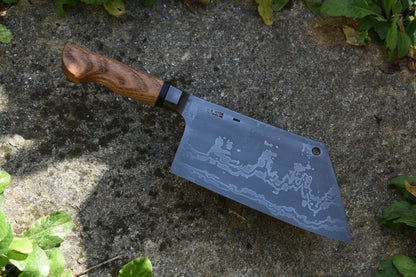 212mm Integral Damascus Cleaver