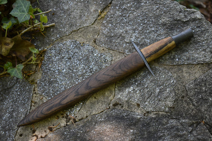 Mosaic Damascus Dagger with Sheath