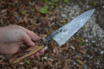 168mm Damascus Wa Chef