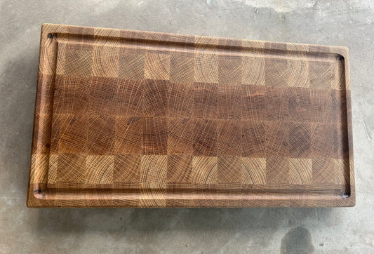 10 x 18" Oak End-grain Carving Board