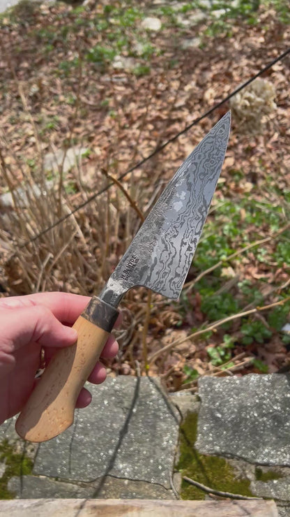 158mm Western Damascus Chef